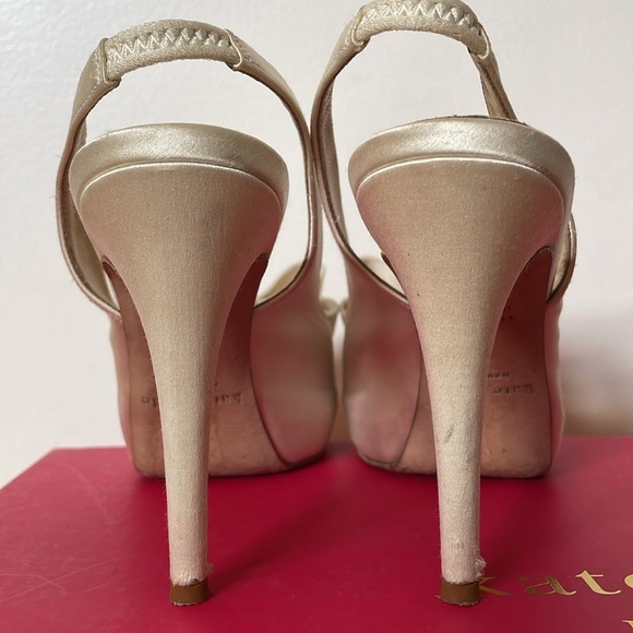 Kate Spade Cream Slingback Heels - Picture 5 of 5